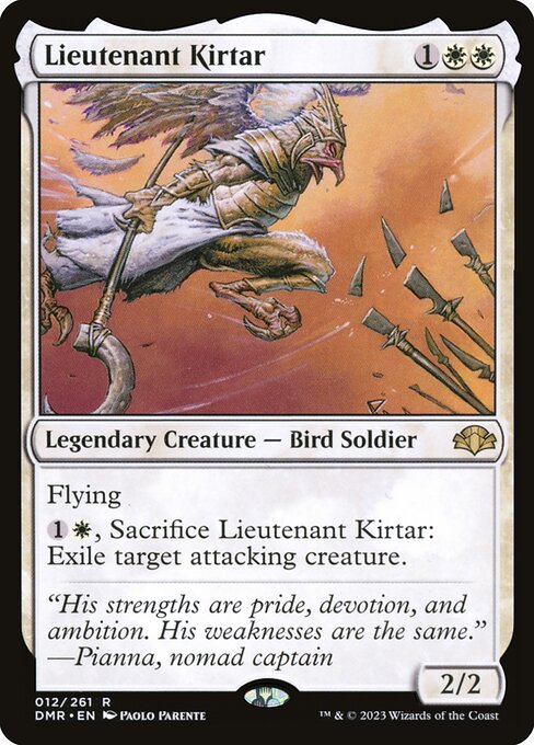 Dominaria Remastered - 12 - Lieutenant Kirtar - Rare - W - Foil