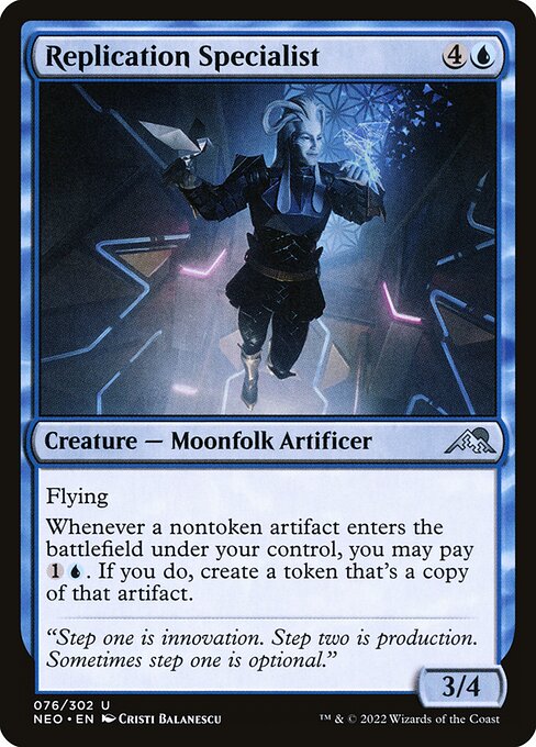 Kamigawa: Neon Dynasty - 76 - Replication Specialist - Uncommon - U - Non-foil