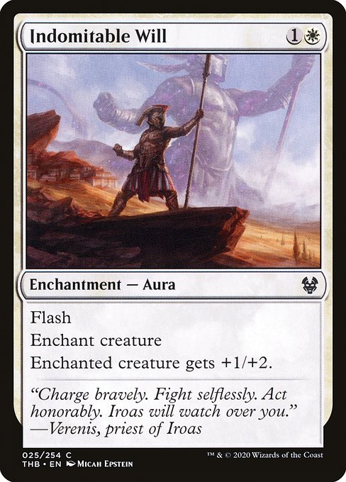 Theros Beyond Death - 25 - Indomitable Will - Common - W - Non-foil