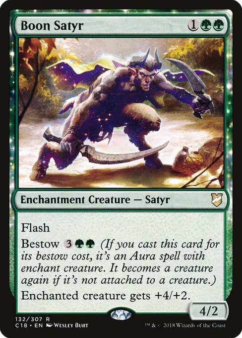 Commander 2018 - 132 - Boon Satyr - Rare - G - Non-foil