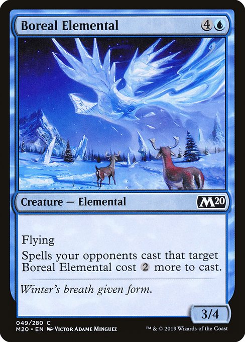 Core Set 2020 - 49 - Boreal Elemental - Common - U - Foil