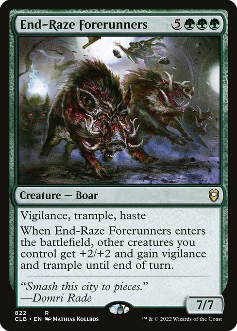 Commander Legends: Battle for Baldur's Gate - 822 - End-Raze Forerunners - Rare - G - Non-foil