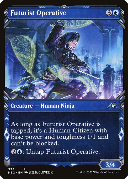Kamigawa: Neon Dynasty - 333 - Futurist Operative - Uncommon - U - Non-foil