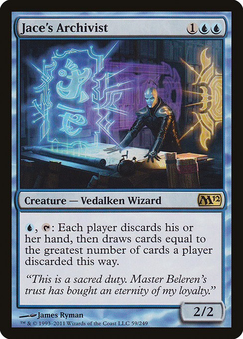 Magic 2012 - 59 - Jace's Archivist - Rare - U - Non-foil