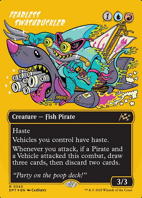 Aetherdrift - 545 - Fearless Swashbuckler - Rare - UR - Foil
