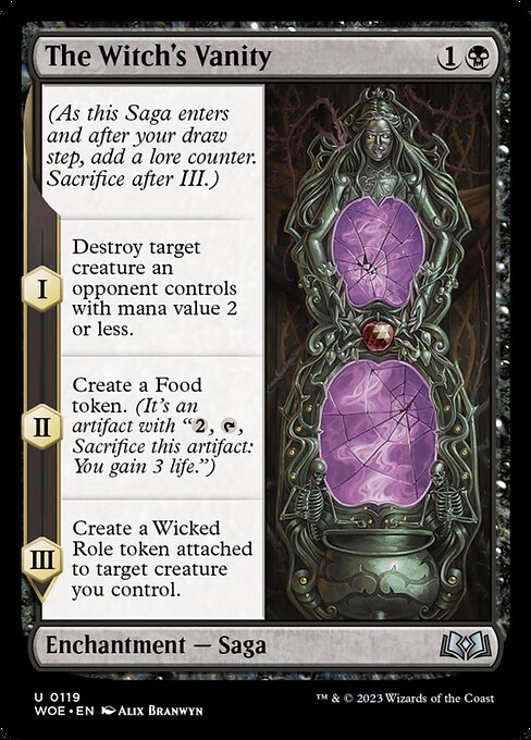 Wilds of Eldraine - 119 - The Witch's Vanity - Uncommon - B - Non-foil