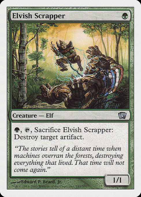 Eighth Edition - 245 - Elvish Scrapper - Uncommon - G - Non-foil