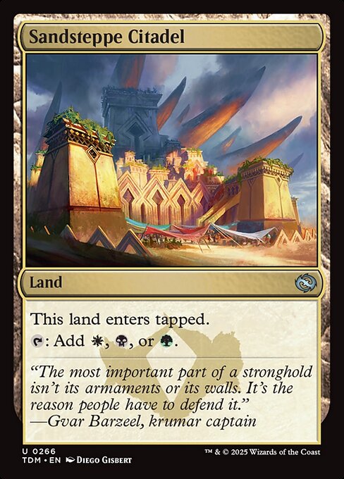 Tarkir: Dragonstorm - 266 - Sandsteppe Citadel - Uncommon - C - Non-foil