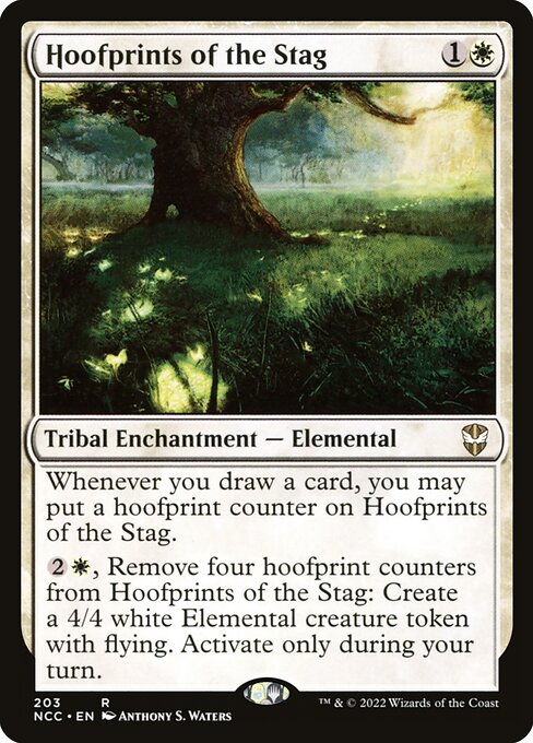 New Capenna Commander - 203 - Hoofprints of the Stag - Rare - W - Non-foil