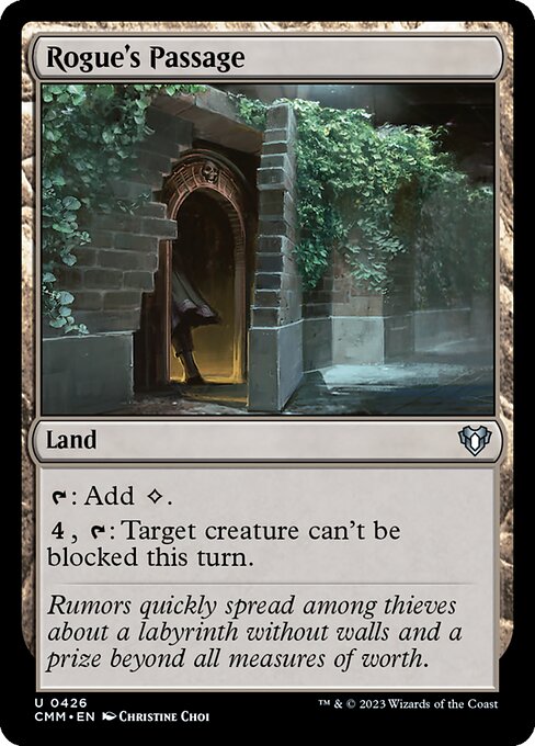 Commander Masters - 426 - Rogue's Passage - Uncommon - C - Foil