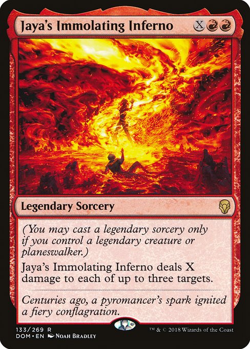 Dominaria - 133 - Jaya's Immolating Inferno - Rare - R - Foil