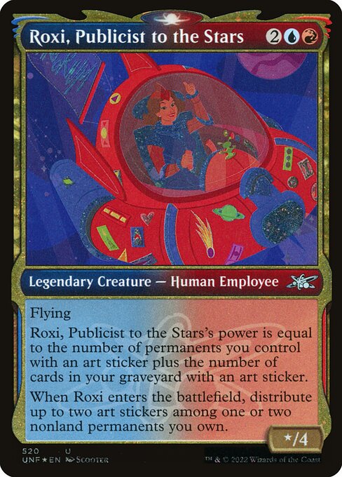 Unfinity - 520 - Roxi, Publicist to the Stars - Uncommon - UR - Foil