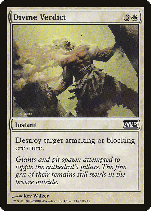 Magic 2010 - 8 - Divine Verdict - Common - W - Non-foil