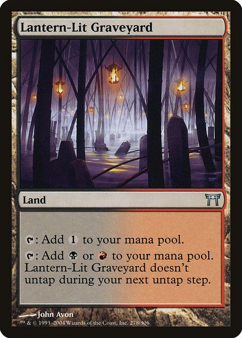 Champions of Kamigawa - 278 - Lantern-Lit Graveyard - Uncommon - C - Non-foil