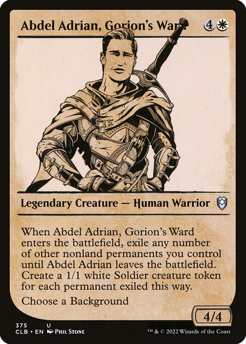 Commander Legends: Battle for Baldur's Gate - 375 - Abdel Adrian, Gorion's Ward - Uncommon - W - Non-foil