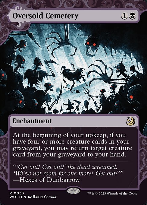 Wilds of Eldraine: Enchanting Tales - 33 - Oversold Cemetery - Rare - B - Non-foil