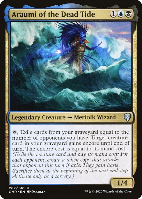 Commander Legends - 267 - Araumi of the Dead Tide - Uncommon - UB - Non-foil