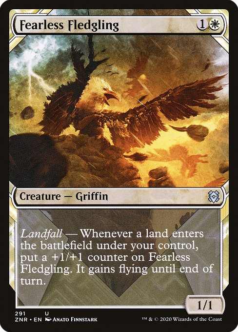 Zendikar Rising - 291 - Fearless Fledgling - Uncommon - W - Non-foil