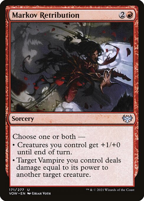 Innistrad: Crimson Vow - 171 - Markov Retribution - Uncommon - R - Non-foil