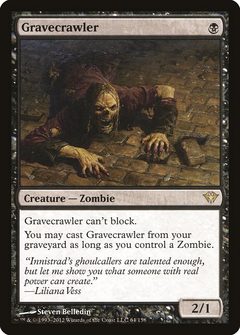Dark Ascension - 64 - Gravecrawler - Rare - B - Non-foil