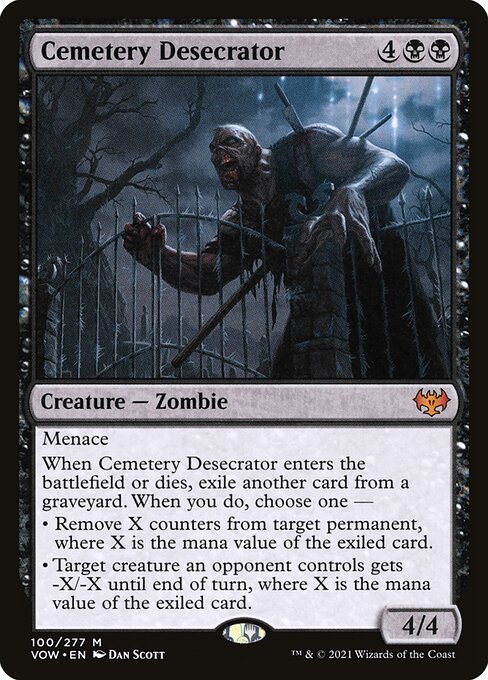Innistrad: Crimson Vow - 100 - Cemetery Desecrator - Mythic - B - Non-foil