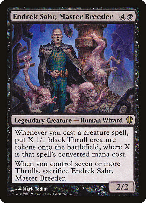 Commander 2013 - 76 - Endrek Sahr, Master Breeder - Rare - B - Non-foil