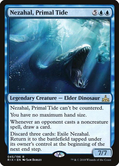 Rivals of Ixalan - 45 - Nezahal, Primal Tide - Rare - U - Non-foil