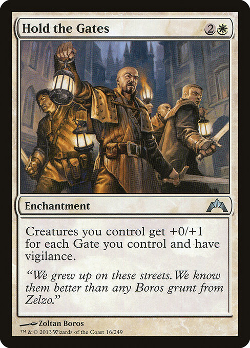 Gatecrash - 16 - Hold the Gates - Uncommon - W - Non-foil