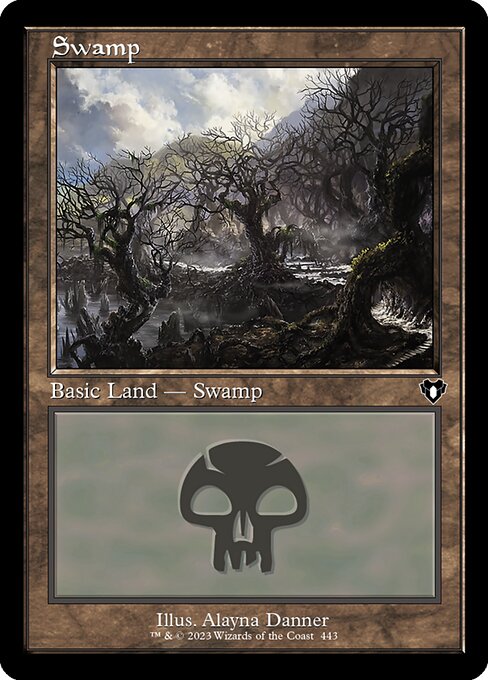 Commander Masters - 443 - Swamp - Common - C - Foil