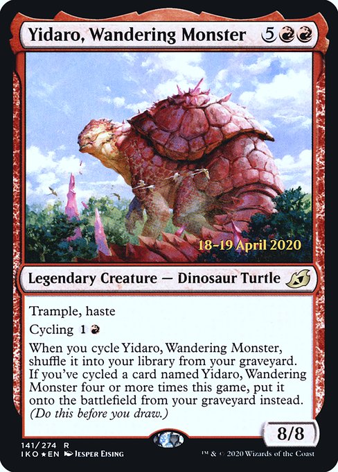 Ikoria: Lair of Behemoths Promos - 141s - Yidaro, Wandering Monster - Rare - R - Foil - Datestamped Promo