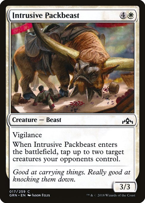 Guilds of Ravnica - 17 - Intrusive Packbeast - Common - W - Non-foil