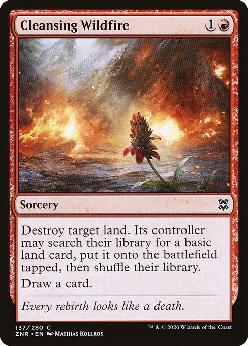 Zendikar Rising - 137 - Cleansing Wildfire - Common - R - Non-foil