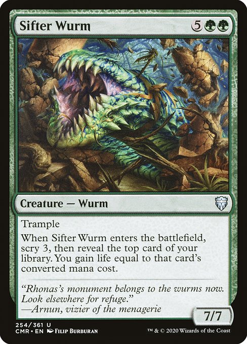 Commander Legends - 254 - Sifter Wurm - Uncommon - G - Non-foil