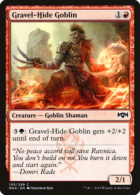 Ravnica Allegiance - 105 - Gravel-Hide Goblin - Common - R - Non-foil