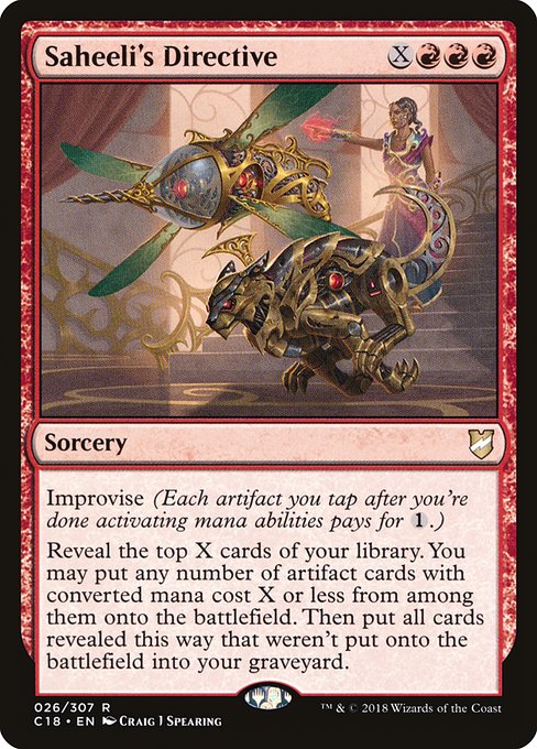 Commander 2018 - 26 - Saheeli's Directive - Rare - R - Non-foil