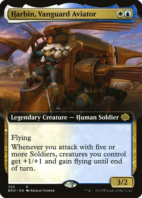 The Brothers' War - 355 - Harbin, Vanguard Aviator - Rare - WU - Non-foil