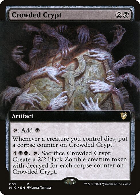 Midnight Hunt Commander - 55 - Crowded Crypt - Rare - B - Non-foil