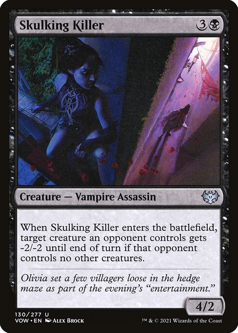 Innistrad: Crimson Vow - 130 - Skulking Killer - Uncommon - B - Non-foil