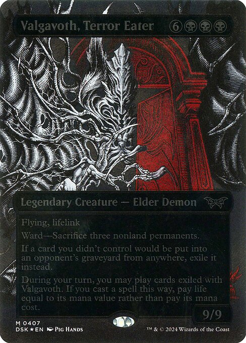 Duskmourn: House of Horror - 407 - Valgavoth, Terror Eater - Mythic - B - Foil