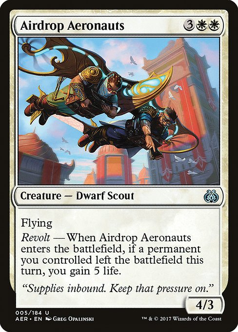 Aether Revolt - 5 - Airdrop Aeronauts - Uncommon - W - Non-foil