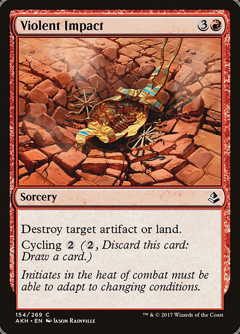 Amonkhet - 154 - Violent Impact - Common - R - Non-foil