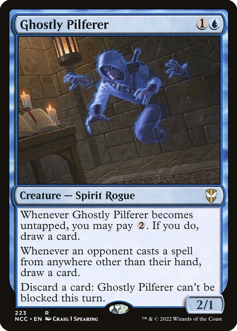 New Capenna Commander - 223 - Ghostly Pilferer - Rare - U - Non-foil