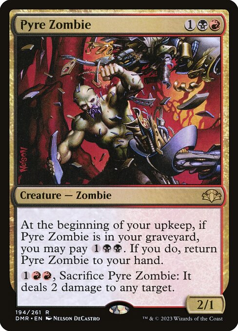 Dominaria Remastered - 194 - Pyre Zombie - Rare - BR - Non-foil