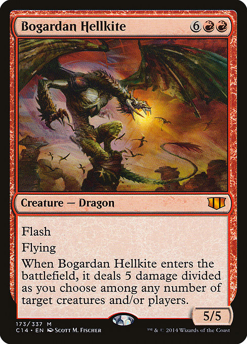 Commander 2014 - 173 - Bogardan Hellkite - Mythic - R - Non-foil