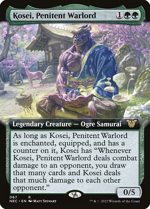 Neon Dynasty Commander - 67 - Kosei, Penitent Warlord - Rare - G - Non-foil