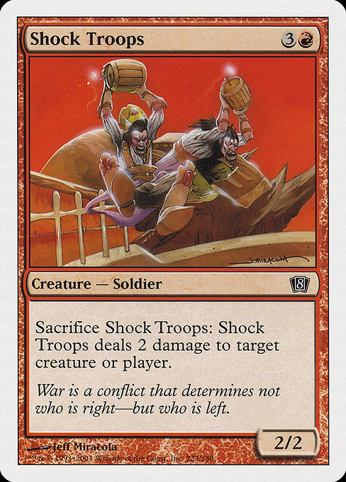 Eighth Edition - 223 - Shock Troops - Common - R - Non-foil