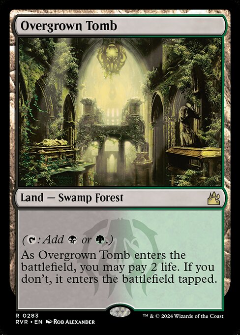 Ravnica Remastered - 283 - Overgrown Tomb - Rare - C - Non-foil