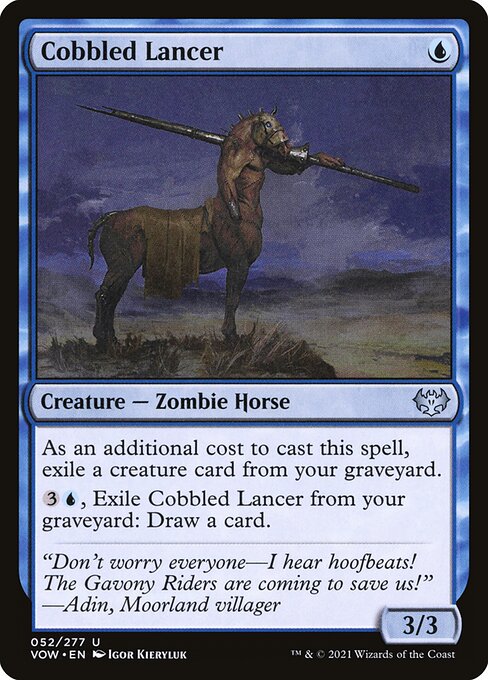 Innistrad: Crimson Vow - 52 - Cobbled Lancer - Uncommon - U - Non-foil