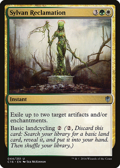 Commander 2016 - 44 - Sylvan Reclamation - Uncommon - WG - Non-foil