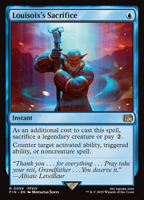 Final Fantasy - 59 - Louisoix's Sacrifice - Rare - U - Non-foil